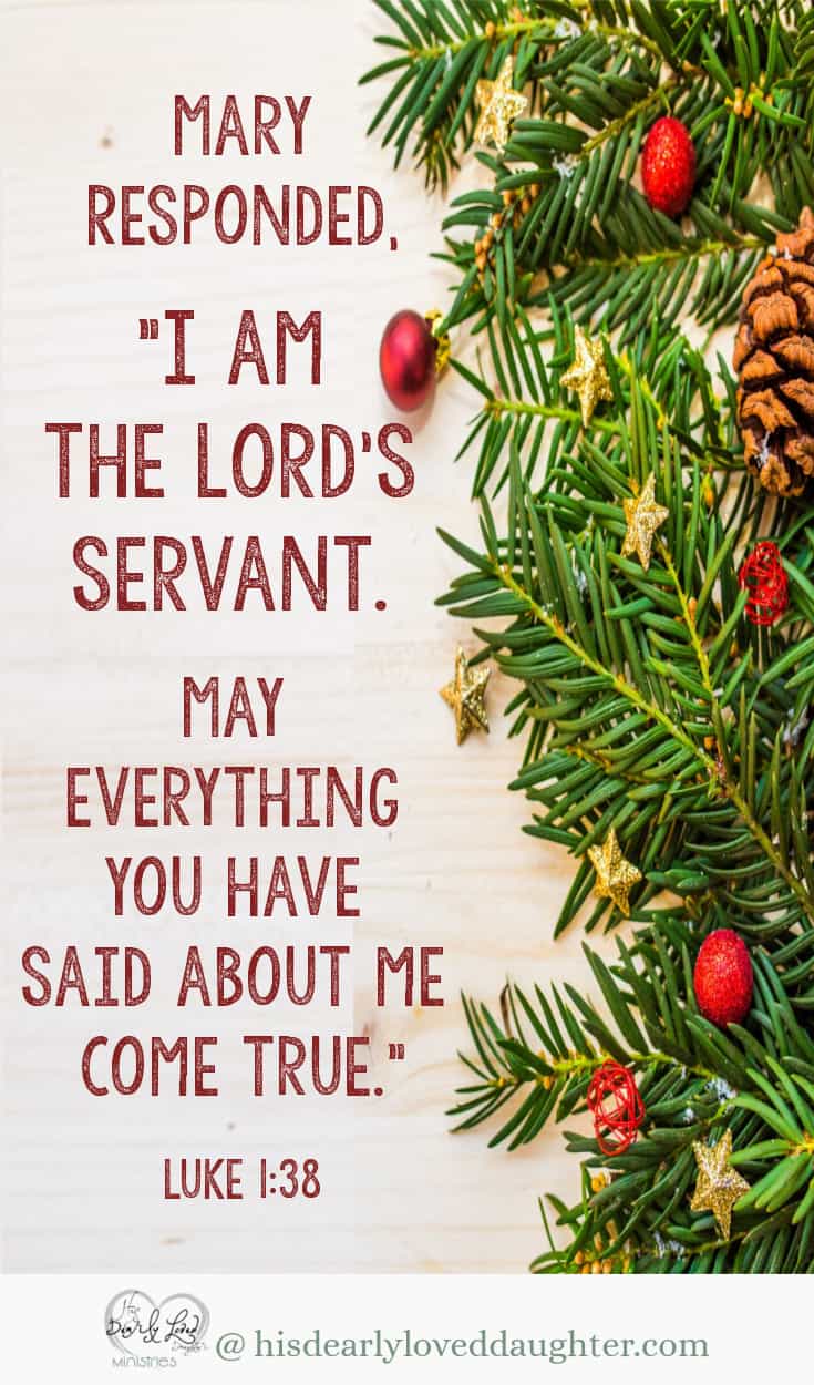 Luke 1 38 His Dearly Loved Daughter Ministries