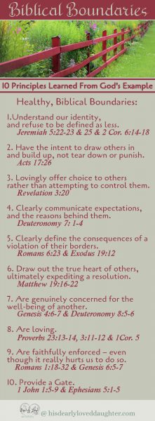 10 Biblical Boundaries Principles Info-Graphic