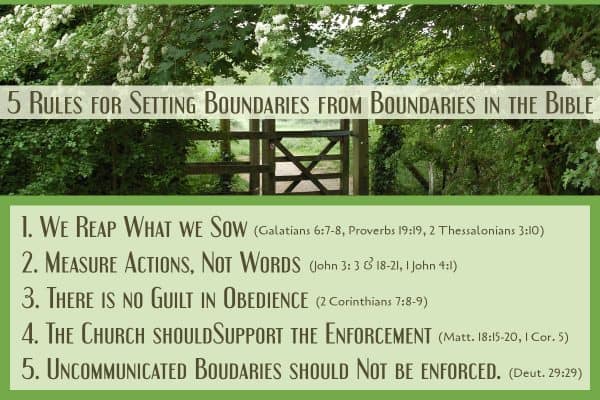 5 Rules for Setting Boundaries from Boundaries in the Bible