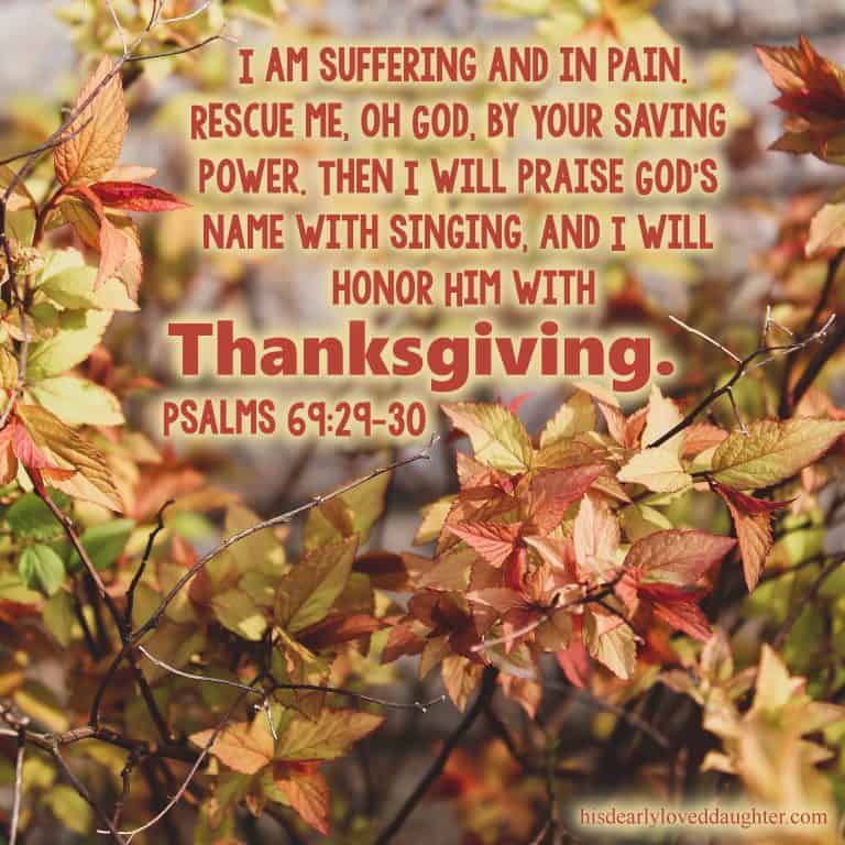 20 Psalms of Thanksgiving and Praise - His Dearly Loved Daughter Ministries