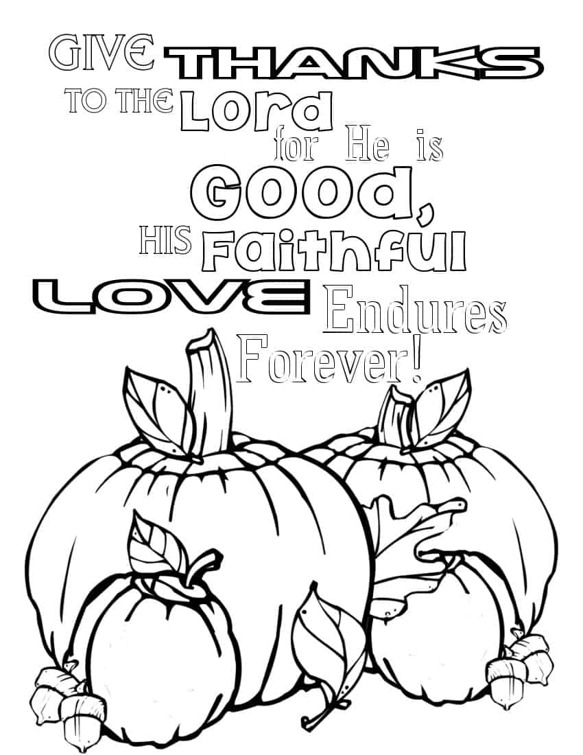 Give Thanks To God Sheets Coloring Pages